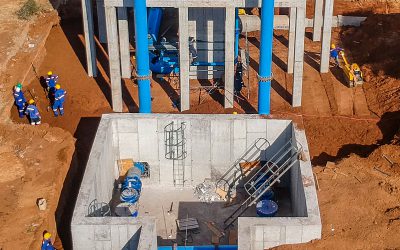 Botswana 100km Pipeline hand over on the 15th October 2021. Re e weditse