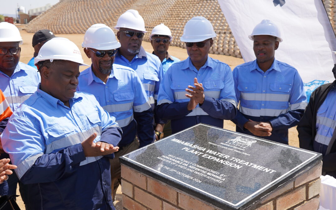 Khato Delivers again as New Water Treatment Plant is Commissioned in Botswana.